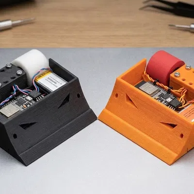 Robot Mini Sumo thi đấu - Thiết kế khung gầm mô-đun chuyên nghiệp