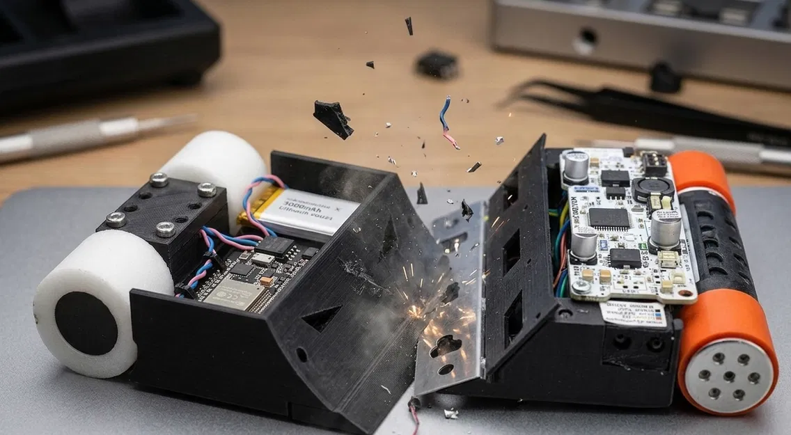 Robot Mini Sumo thi đấu - Thiết kế khung gầm mô-đun chuyên nghiệp - Image 4