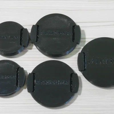 Nắp ống kính (in một phần) - 40.5 mm, 52 mm, 58 mm - Đã thêm support dưới lò xo