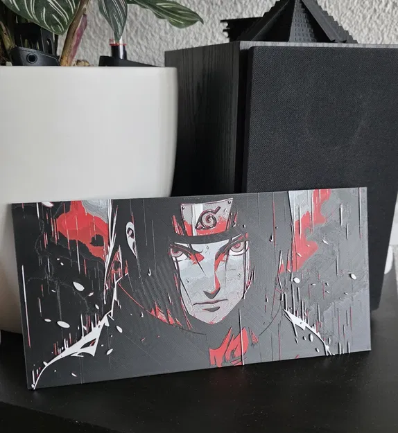 Hueforge - Itachi Uchiha - In với 4 màu nhựa - Image 1