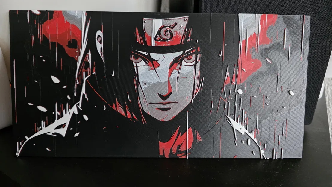 Hueforge - Itachi Uchiha - In với 4 màu nhựa - Image 4