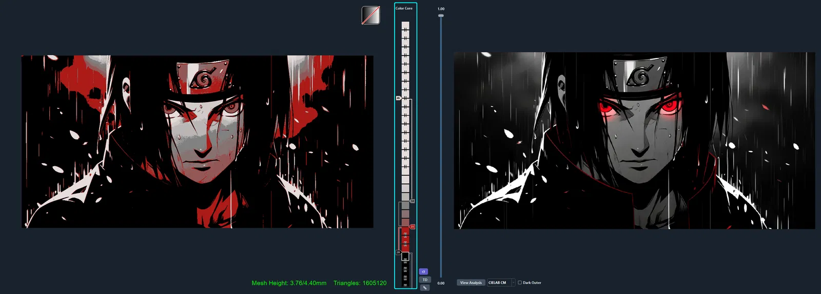 Hueforge - Itachi Uchiha - In với 4 màu nhựa - Image 5