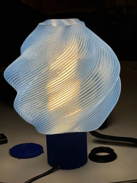 Đèn ngủ thiết kế xoắn ốc (The Swirl Lamp) in 3D độc đáo - Image 2