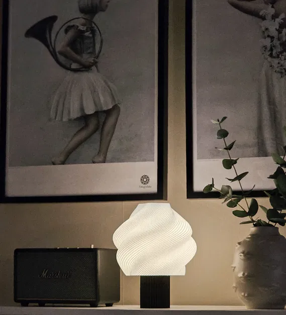 Đèn ngủ thiết kế xoắn ốc (The Swirl Lamp) in 3D độc đáo - Image 3