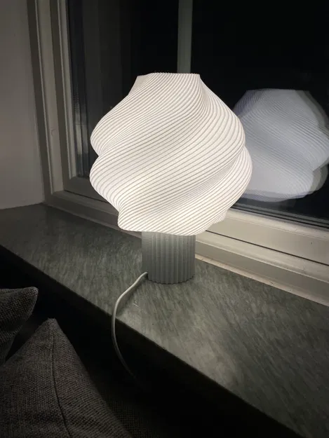 Đèn ngủ thiết kế xoắn ốc (The Swirl Lamp) in 3D độc đáo - Image 4