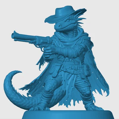 Mô hình Kobold Gunslinger - Xạ thủ Kobold cho D&D và Tabletop RPG