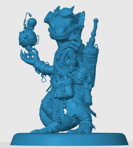 Mô hình 3D Kobold Artificer chi tiết cho D&D và game nhập vai - Image 2