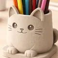 Ống Cắm Bút Hình Mèo Dễ Thương | Khay Đựng Đồ Văn Phòng Siêu Xinh - Thumbnail 1