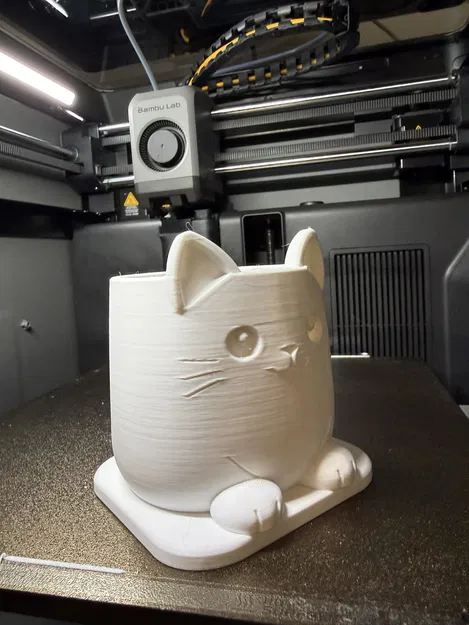 Ống Cắm Bút Hình Mèo Dễ Thương | Khay Đựng Đồ Văn Phòng Siêu Xinh - Image 3