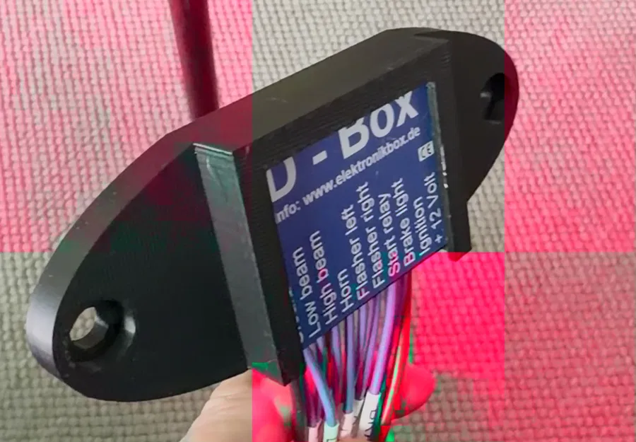 Giá đỡ Axel Jost D-Box cho xe Harley EVO Softail - Phụ kiện in 3D - Image 1