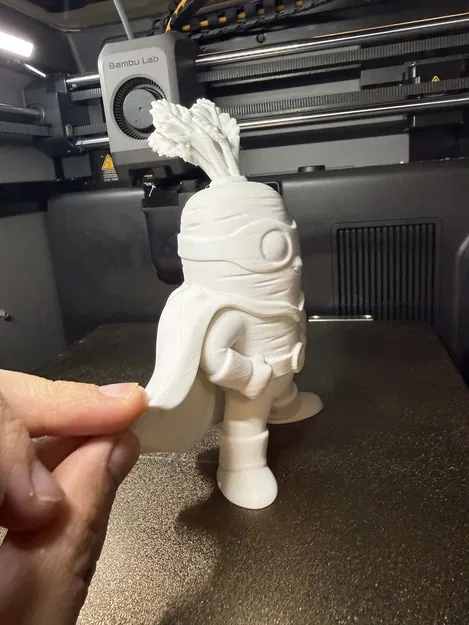 Super Carrot Hero | Mô hình 3D Siêu nhân Cà rốt dễ thương & hài hước - Image 5