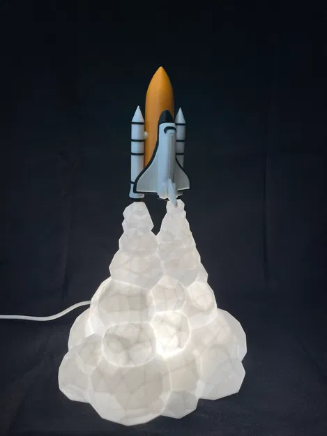 Mô hình đèn ngủ tàu con thoi Space Shuttle in 3D độc đáo - Image 1