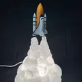Mô hình đèn ngủ tàu con thoi Space Shuttle in 3D độc đáo - Thumbnail 1