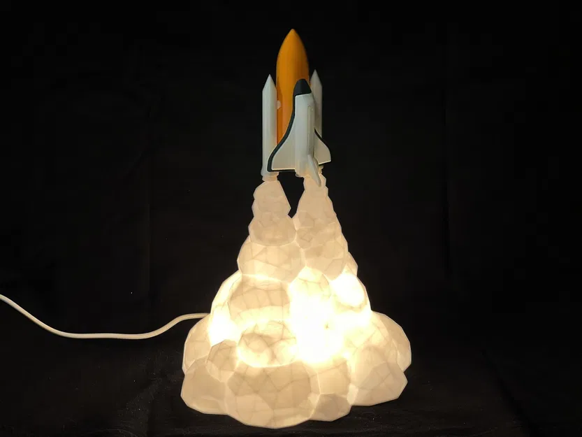 Mô hình đèn ngủ tàu con thoi Space Shuttle in 3D độc đáo - Image 4
