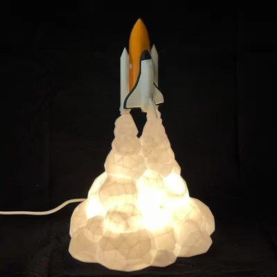 Mô hình đèn ngủ tàu con thoi Space Shuttle in 3D độc đáo