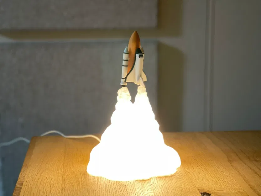 Mô hình đèn ngủ tàu con thoi Space Shuttle in 3D độc đáo - Image 6