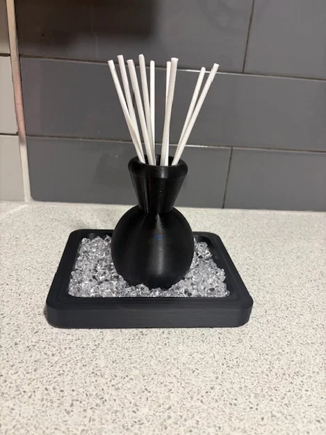 Bộ khuếch tán hương thơm tinh tế với khay pha lê in 3D sang trọng - Image 2