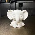 Chú Voi Con Đáng Yêu - In Một Màu - Đồ Trang Trí Bàn Làm Việc - Thumbnail 2