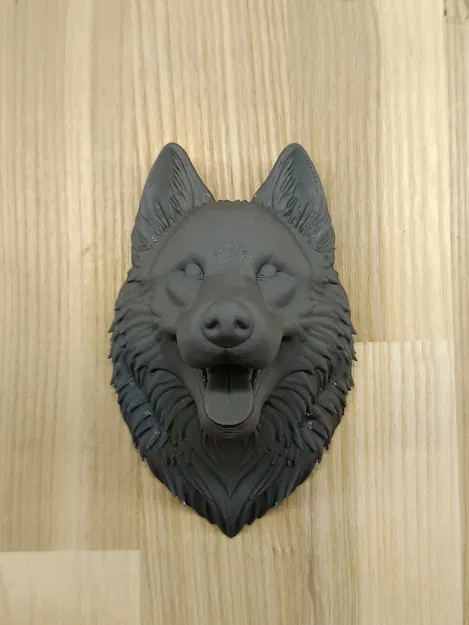 Mô hình đầu chó Husky 3D trang trí treo tường độc đáo - Image 2