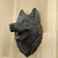 Mô hình đầu chó Husky 3D trang trí treo tường độc đáo - Thumbnail 3