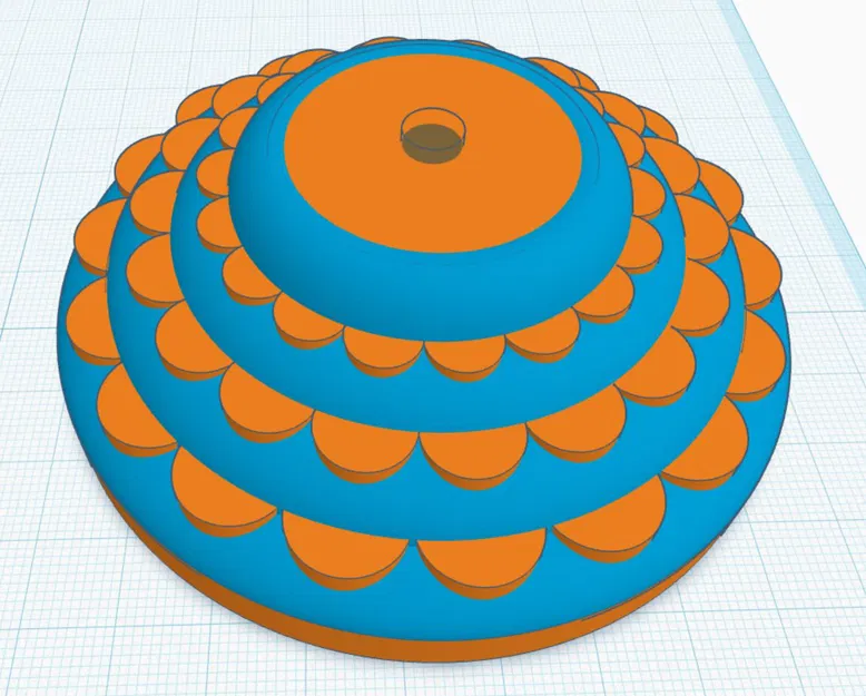 Đế Trưng Bày Họa Tiết Hoa 3 Tầng - Image 1