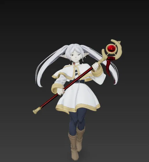 Mô hình 3D Frieren Elf Mage – Tượng nhân vật anime sắc nét - Image 2