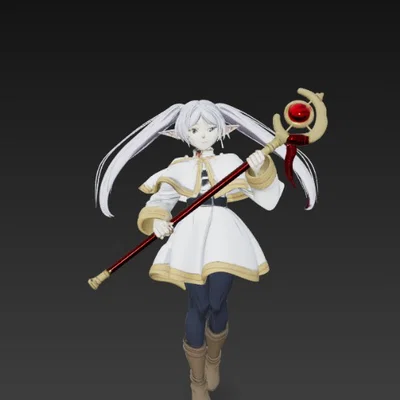 Mô hình 3D Frieren Elf Mage – Tượng nhân vật anime sắc nét