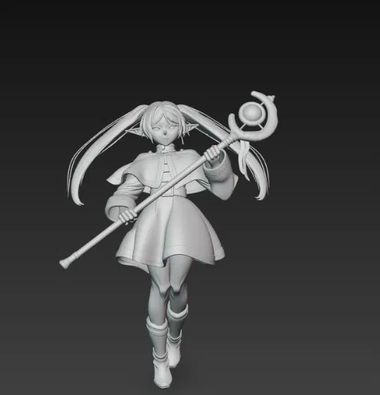 Mô hình 3D Frieren Elf Mage – Tượng nhân vật anime sắc nét - Image 3