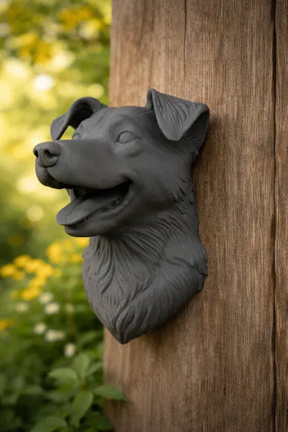 Mô hình trang trí treo tường đầu chó Jack Russell đáng yêu - Image 1