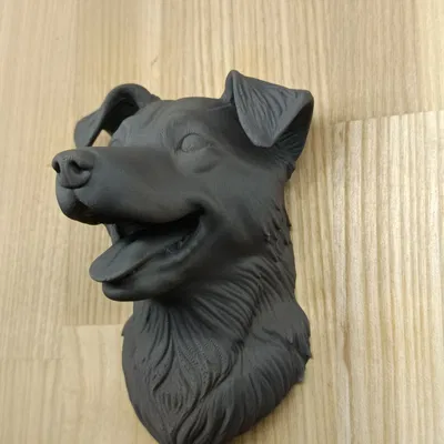 Mô hình trang trí treo tường đầu chó Jack Russell đáng yêu