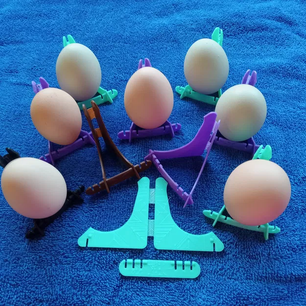 Egg Easel - Giá đỡ trưng bày trứng và vật hình cầu in 3D tiện lợi - Image 1