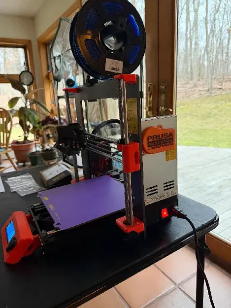 Ốp chắn quạt nguồn Meanwell LRS-350 với logo Prusa Research - Image 2