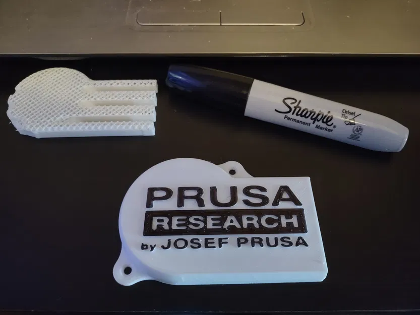 Ốp chắn quạt nguồn Meanwell LRS-350 với logo Prusa Research - Image 3