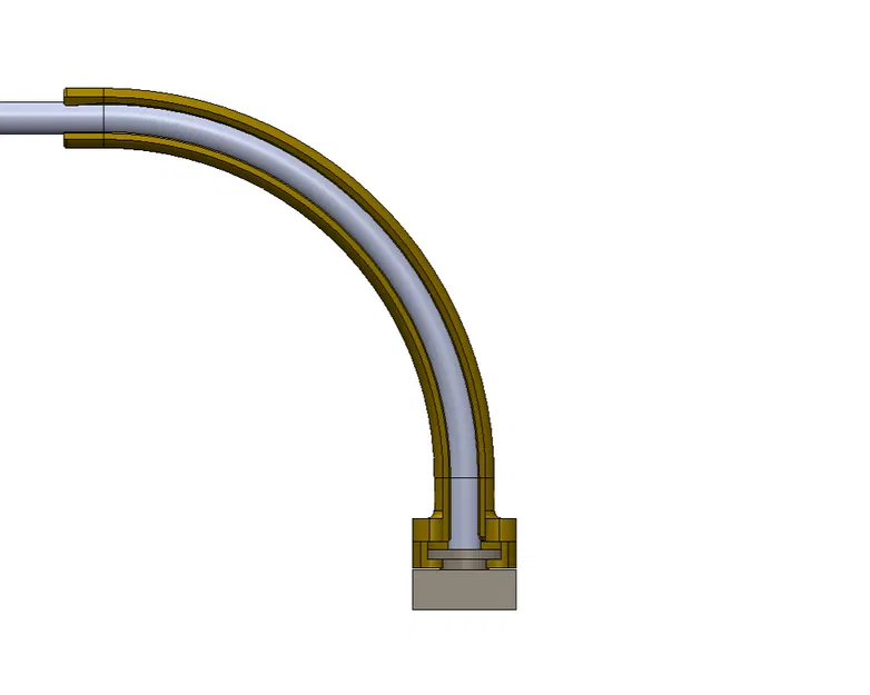 Ống dẫn PTFE góc 90 độ cho Qidi 4 Plus - Image 2