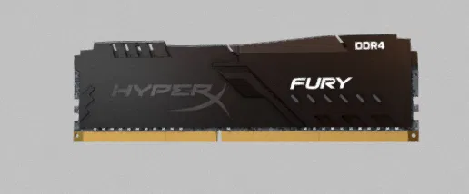 Mô hình 3D linh kiện RAM Kingston HyperX Fury chi tiết - Image 1