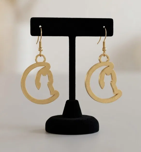 Trang sức Mèo & Trăng Khuyết Silk Gold tinh tế - Image 2