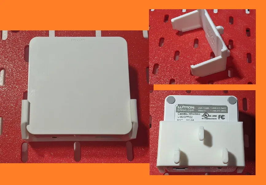 Giá đỡ Lutron Caseta Smart Hub cho bảng treo Skadis - Image 1