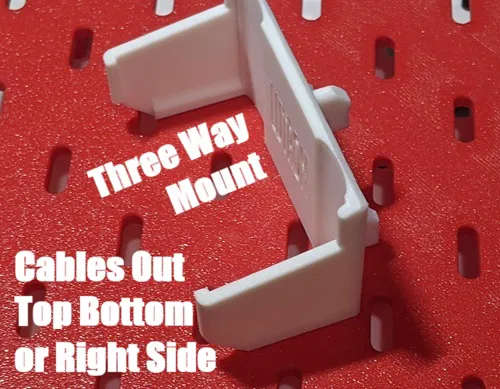 Giá đỡ Lutron Caseta Smart Hub cho bảng treo Skadis - Image 3