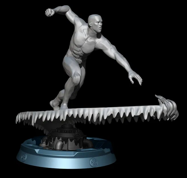 Mô hình 3D nhân vật Surfista Prateado (Silver Surfer) cực đẹp - Image 1