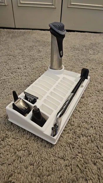 Trạm để tông đơ tỉa râu chuẩn Gridfinity - Tương thích Philips Norelco 3000, 5000 và 7000 - Image 2