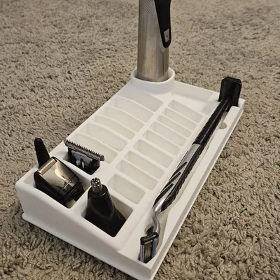 Trạm để tông đơ tỉa râu chuẩn Gridfinity - Tương thích Philips Norelco 3000, 5000 và 7000