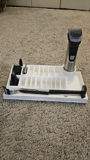 Trạm để tông đơ tỉa râu chuẩn Gridfinity - Tương thích Philips Norelco 3000, 5000 và 7000 - Image 3