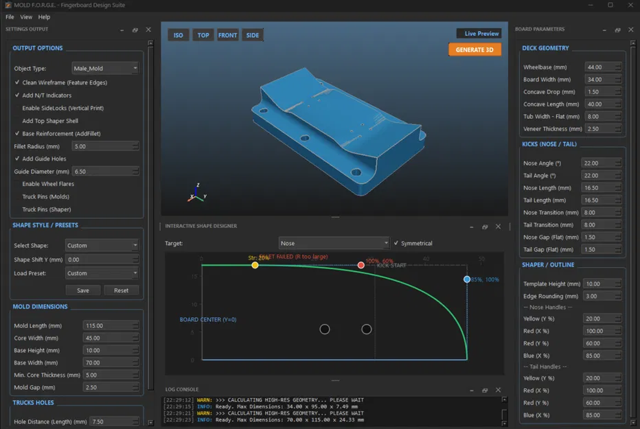 MOLD F.O.R.G.E. | Khuôn & Công cụ tạo hình ván trượt tay (fingerboard) - Image 3