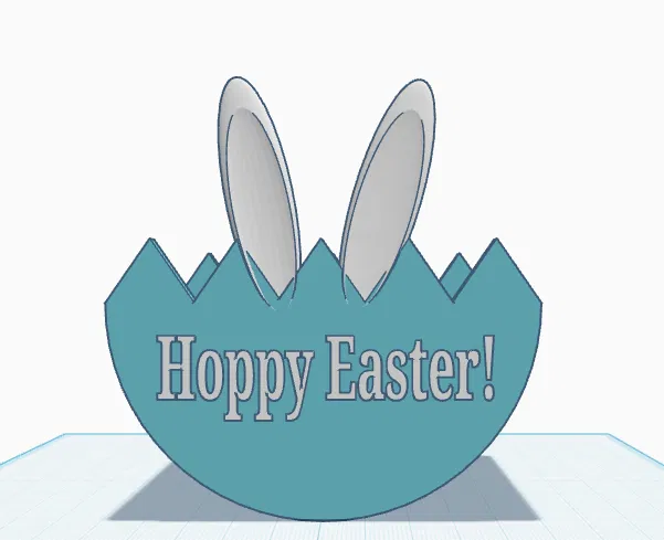 Giỏ 3D đựng quà Lễ Phục sinh hình thỏ và trứng cực xinh - Image 1