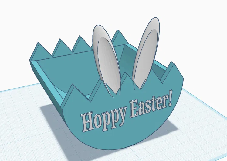 Giỏ 3D đựng quà Lễ Phục sinh hình thỏ và trứng cực xinh - Image 2