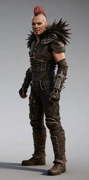 Mô hình 3D nhân vật Wez (Mad Max 2) - Tỷ lệ 1:24 cho máy in Resin - Image 1