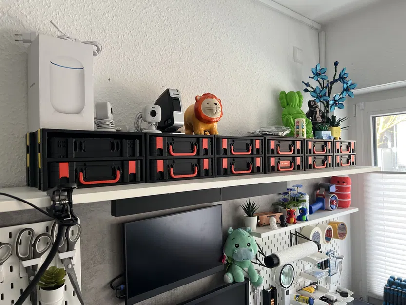 Tấm che mặt trên không lỗ Gridfinity cho kệ lưu trữ (Parametric) - Image 1