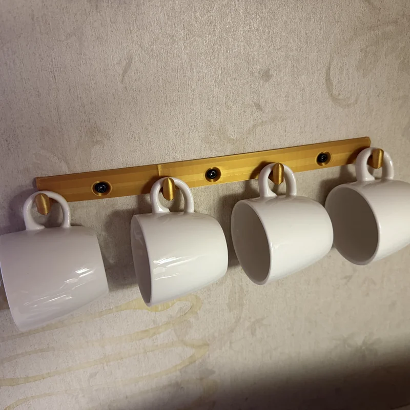Giá treo ly espresso 3D - Giải pháp treo 4 ly gọn gàng cho bếp