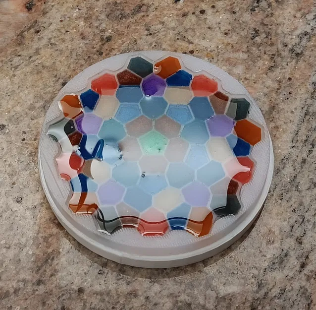 Khuôn mẫu làm suncatcher Voronoi Penrose bằng nhựa resin - Image 8