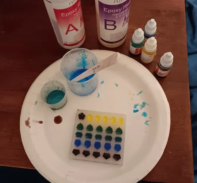 Khuôn mẫu làm suncatcher Voronoi Penrose bằng nhựa resin - Image 9